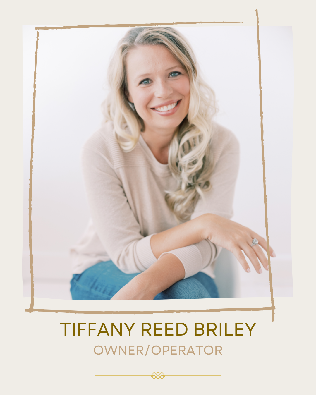 Portrait of Tiffany Reed Briley, owner and operator of The Photography Workshop Company