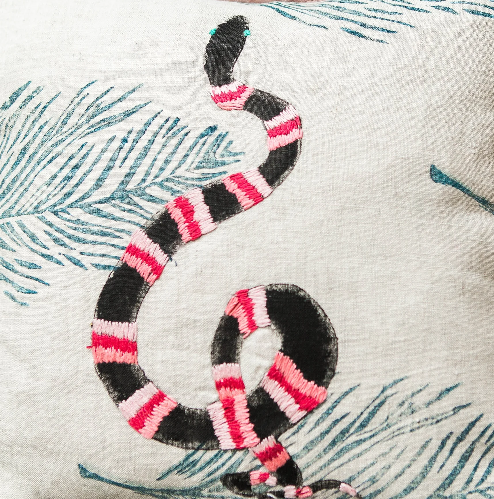 Embroidered Berry Striped snake.jpg