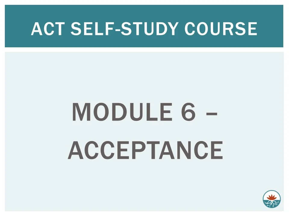 ACT Module - Acceptance