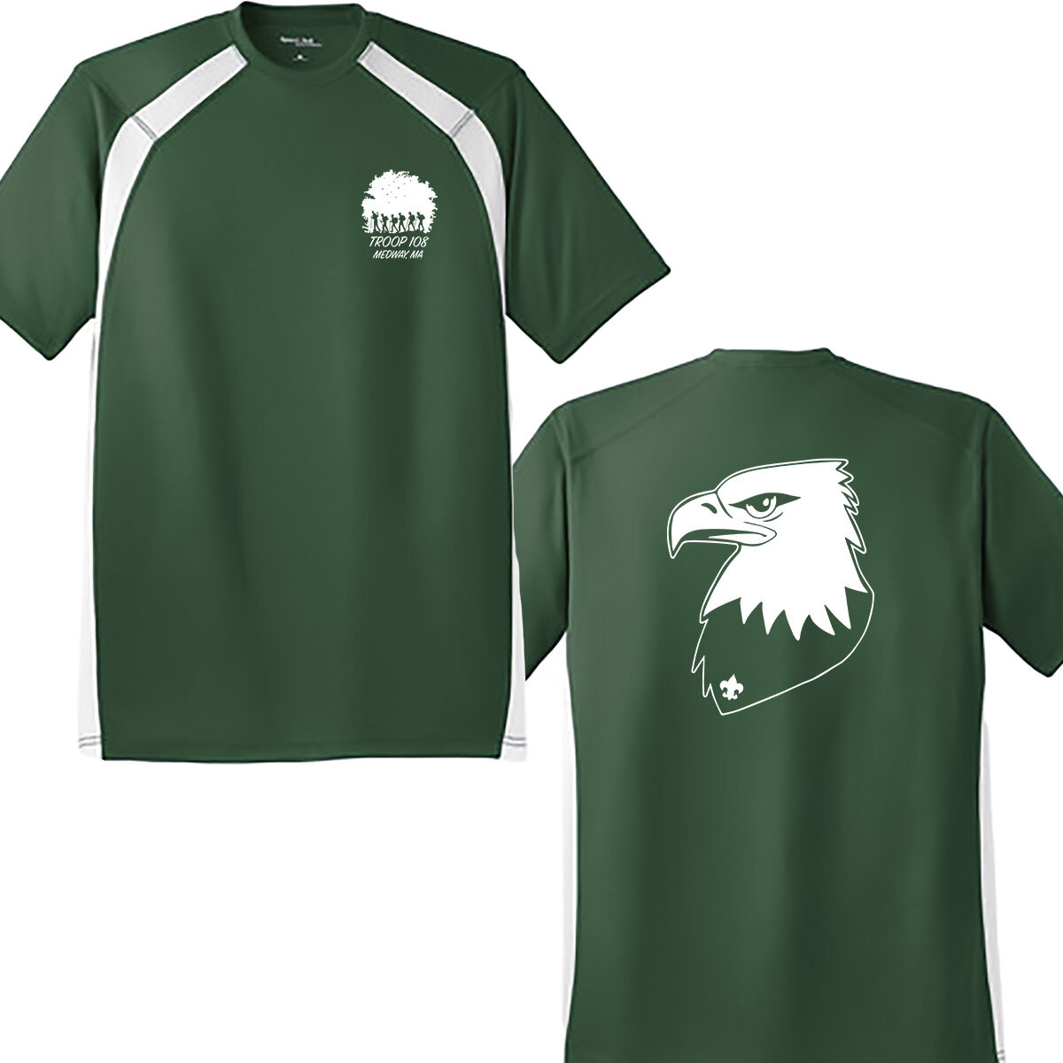 Troop 108 Colorblock T-Shirt — Magliaro's Custom Apparel, Inc. | Medway, MA