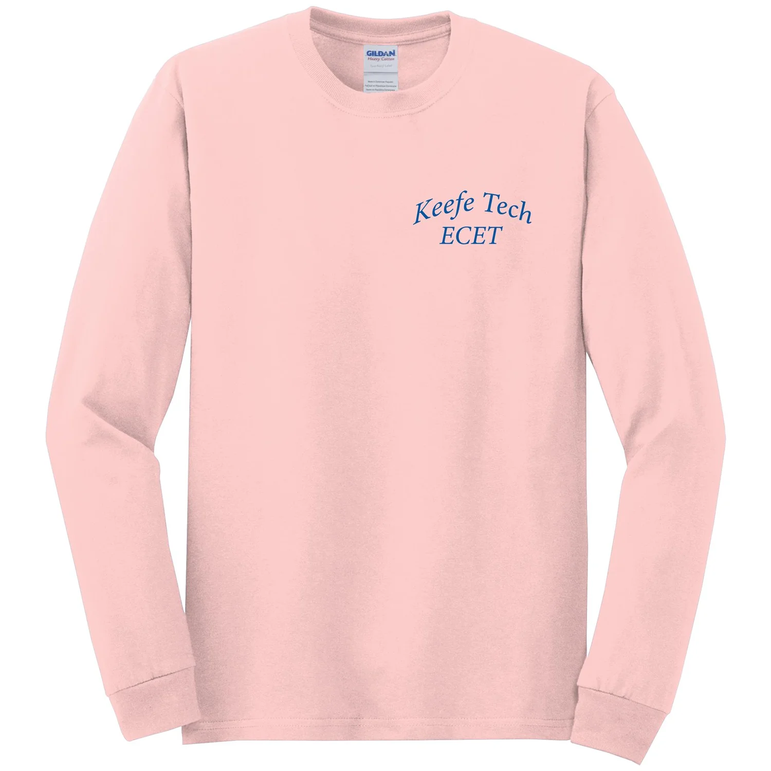 Gildan Pastel Pink Long Sleeve Shirt GILDAN CREWNECK SWEATSHIRT