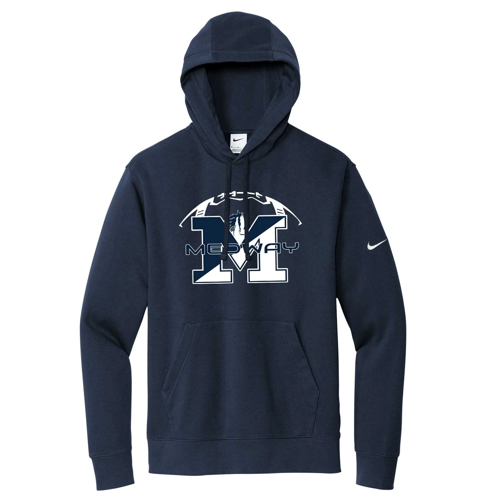Medway HS Football Navy Nike Hoodie