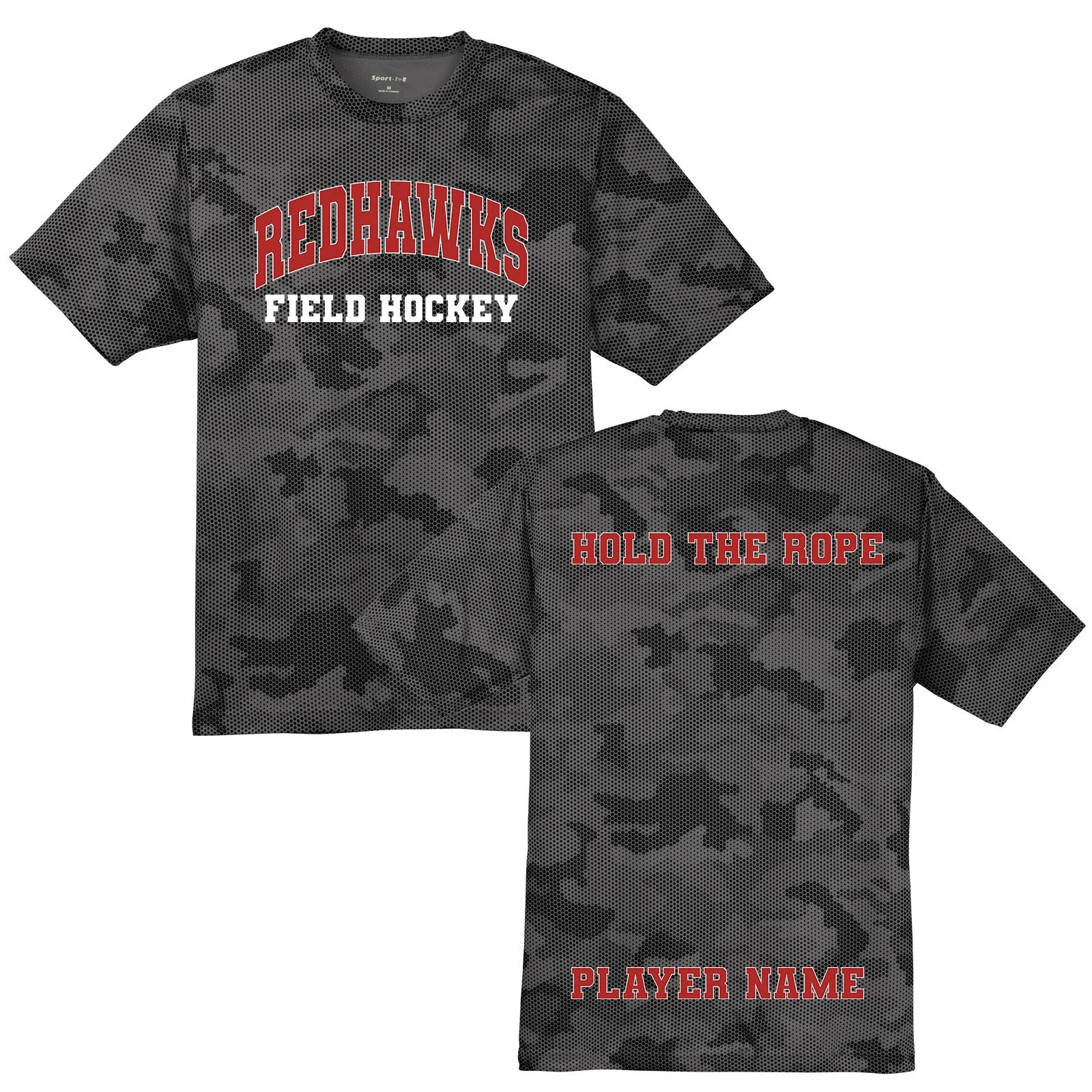 Natick HS Field Hockey Sport-Tek Camo Tee