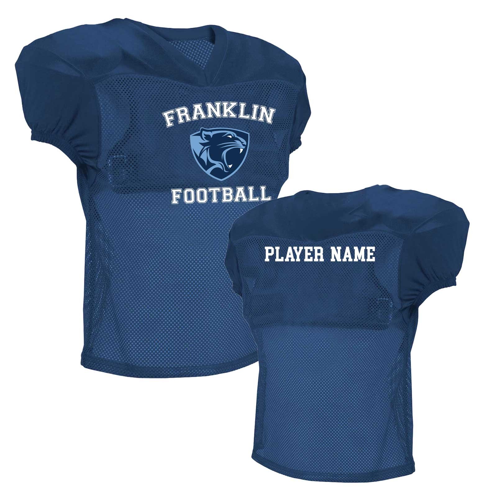 Franklin Youth Football Navy Practice Jersey