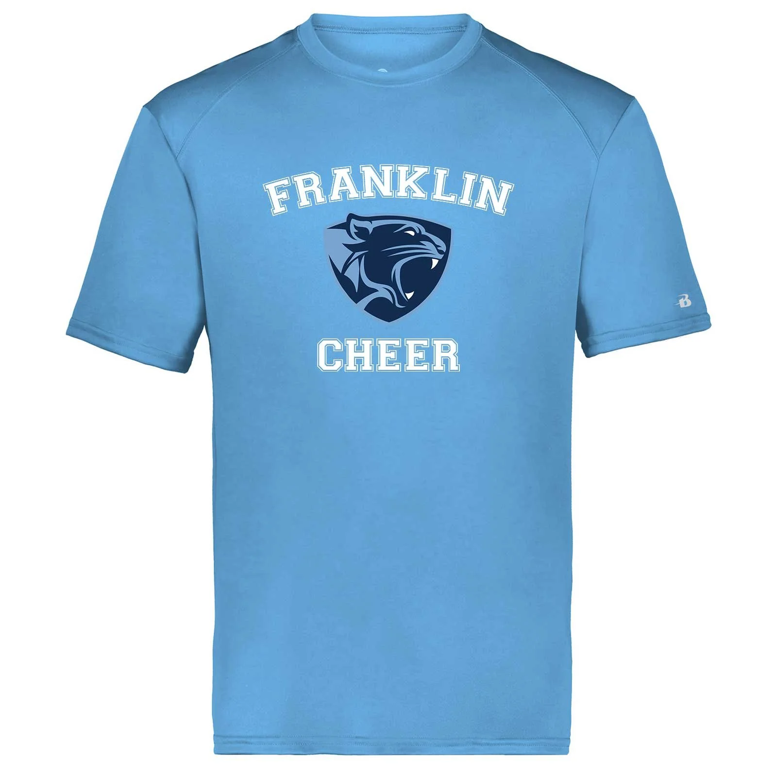 Franklin Youth Cheerleading Columbia Badger Performance T-Shirt