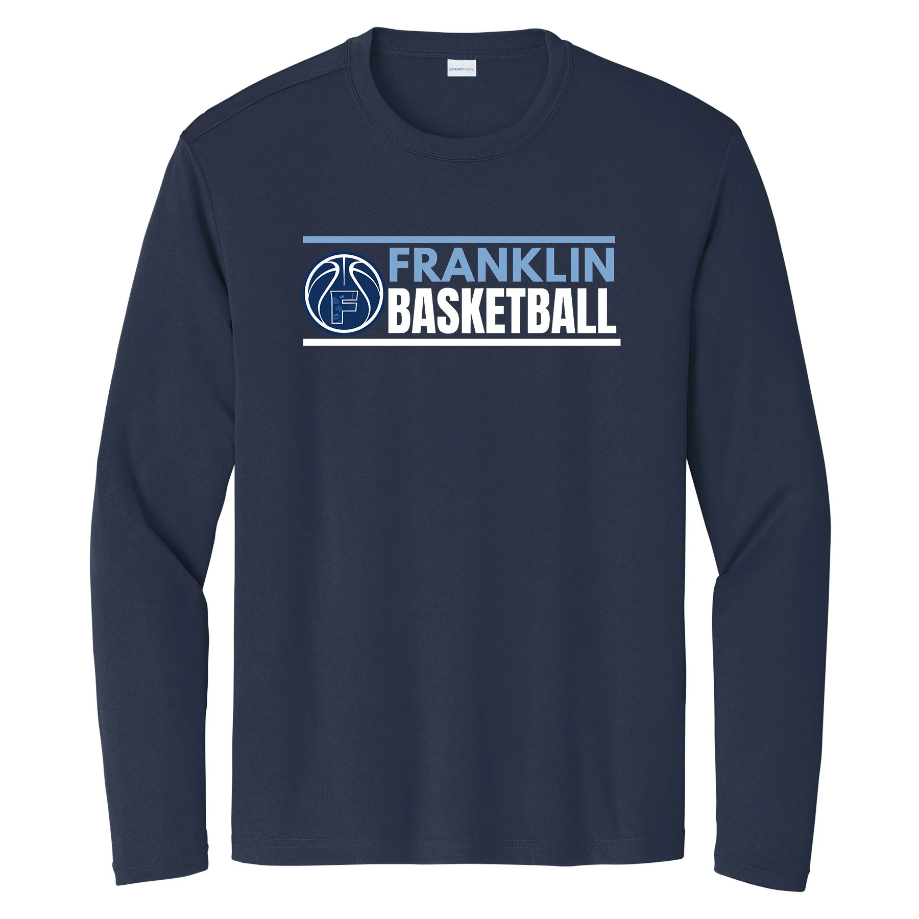 Franklin HS Boys Basketball Navy Sport-Tek Long Sleeve Tee