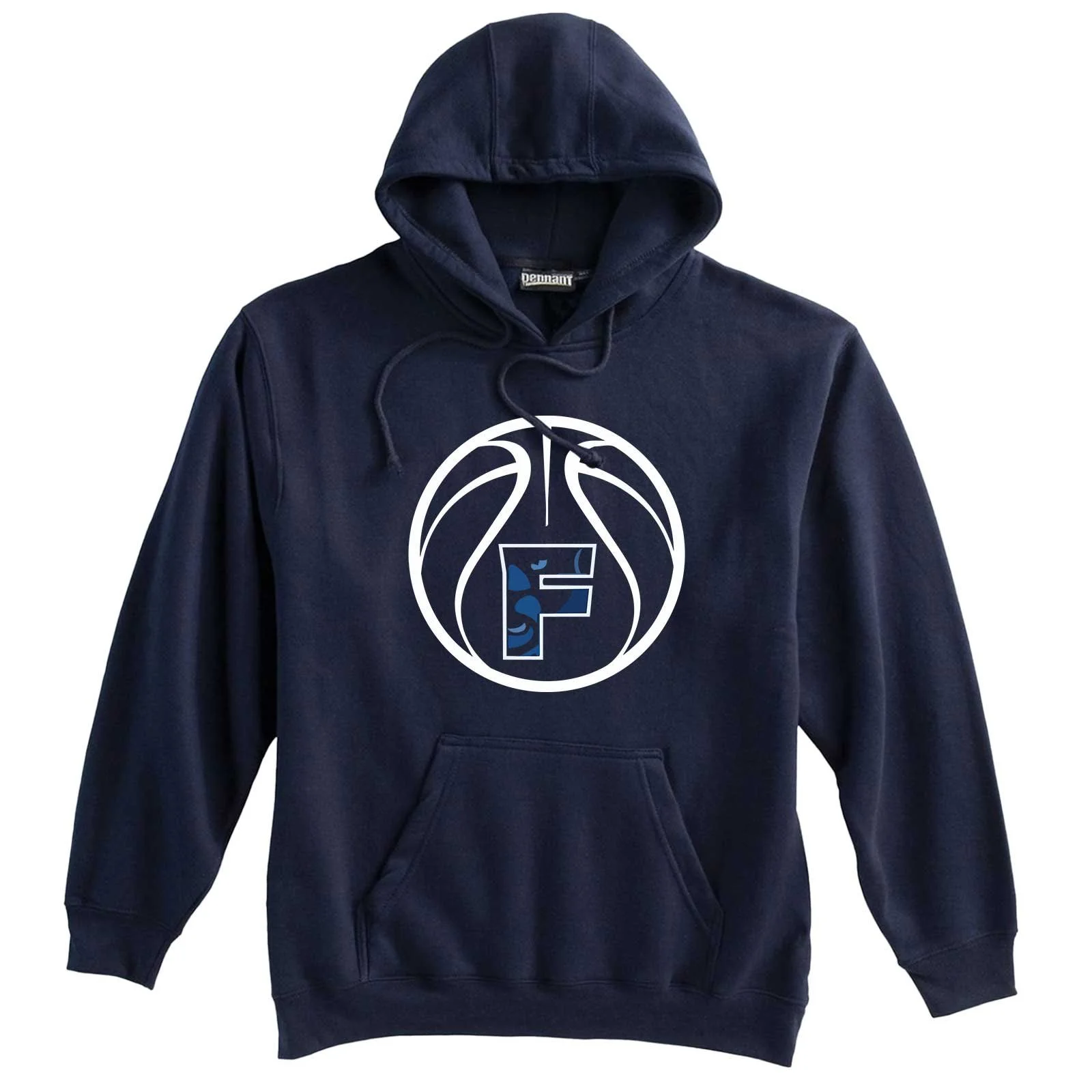 Franklin HS Boys Basketball Navy Pennant Hoodie