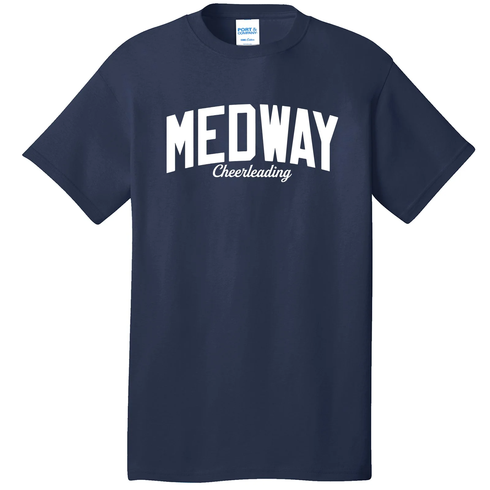 Medway HS Cheer Navy Cotton Tee