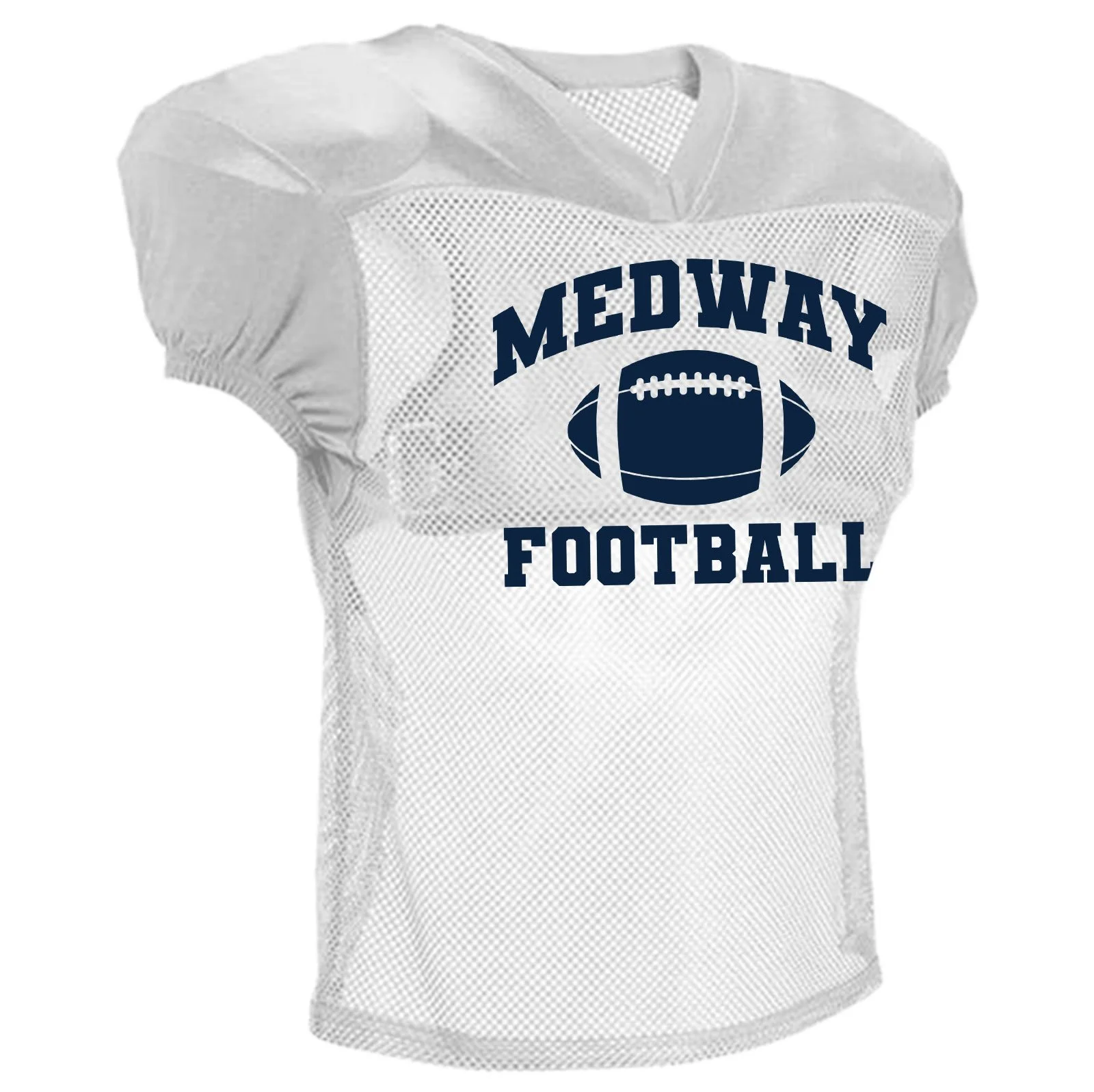 Medway HS Football White Practice Jersey