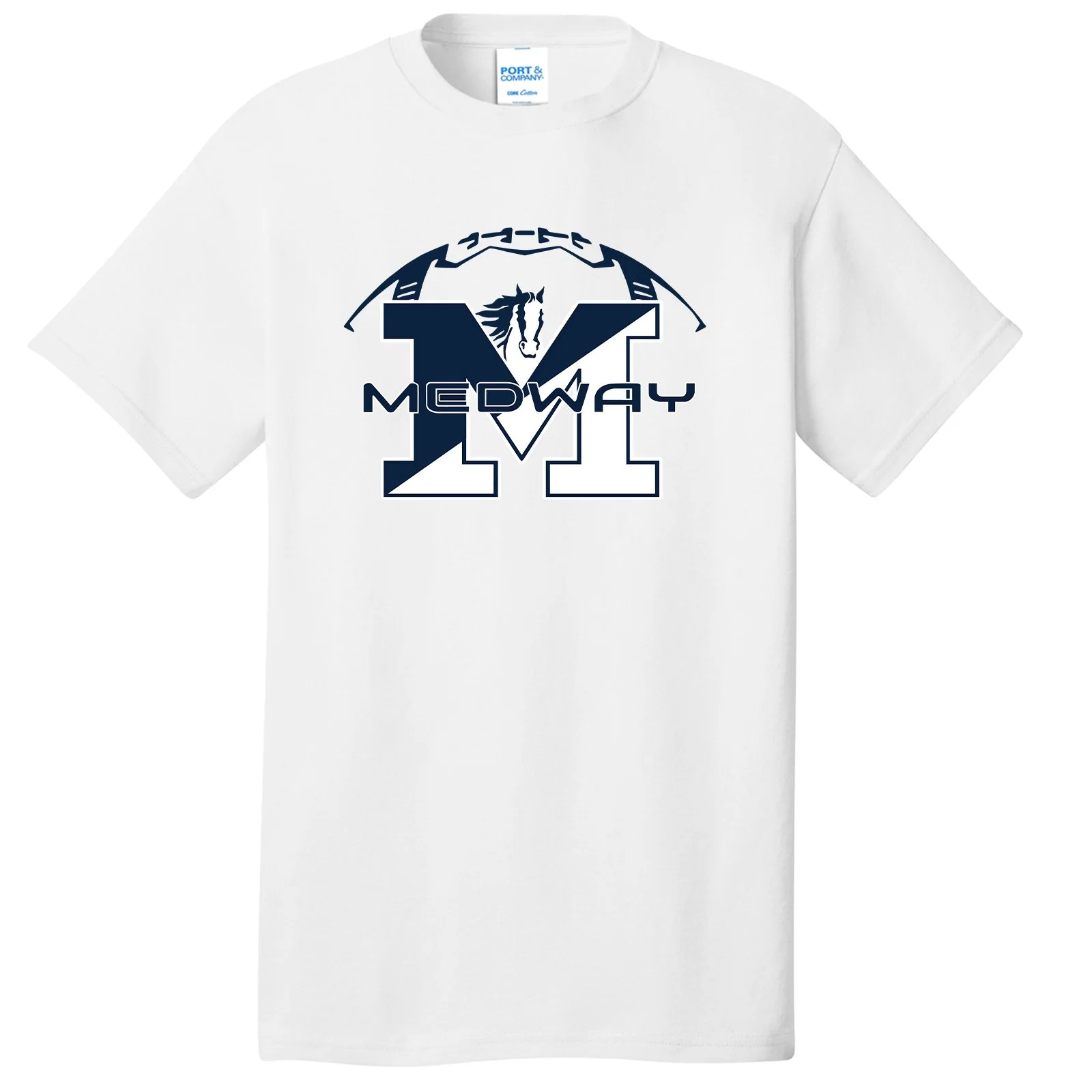 Medway HS Football White Cotton Tee