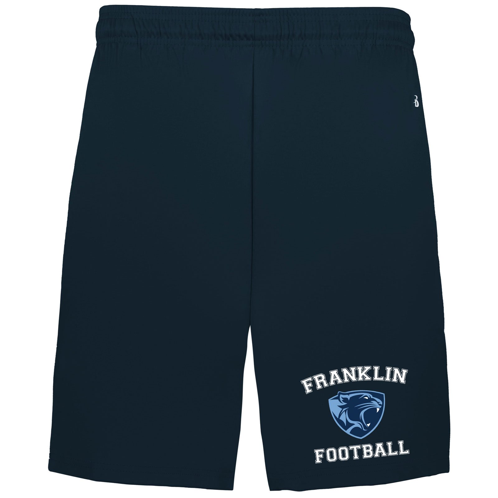 Franklin Youth Football Coaches Navy Performance Pocket Shorts