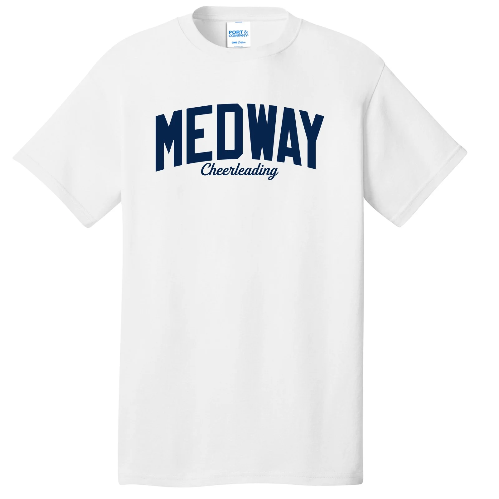 Medway HS Cheer White Cotton Tee
