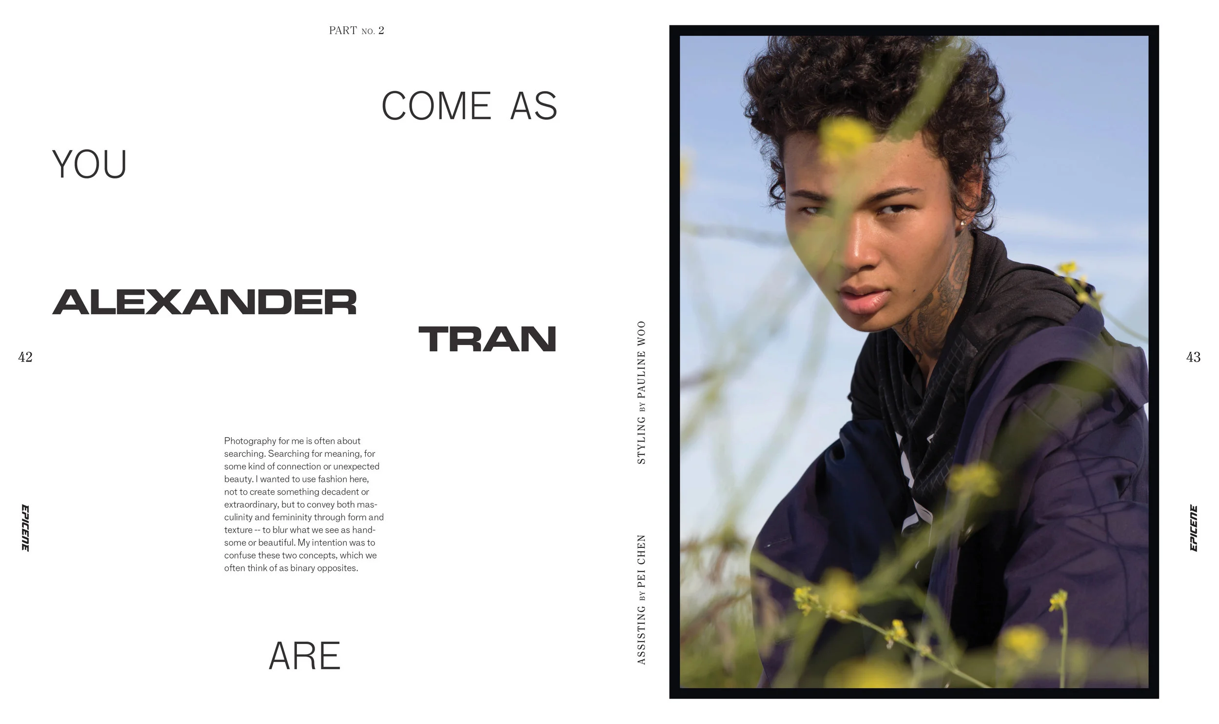   Come As You Are   Epicene Journal  Fashion Editorial 