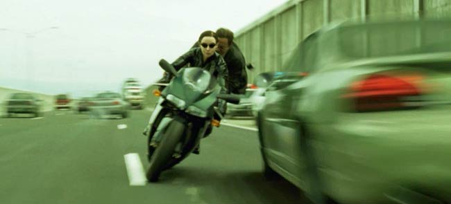 Driving on LA freeways is exactly like this, except with fewer cool Ducatis