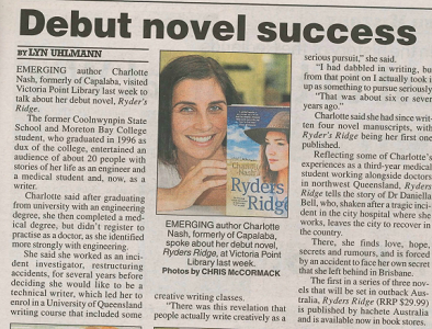In the Bayside Bulletin on the release of Ryders Ridge , 2013