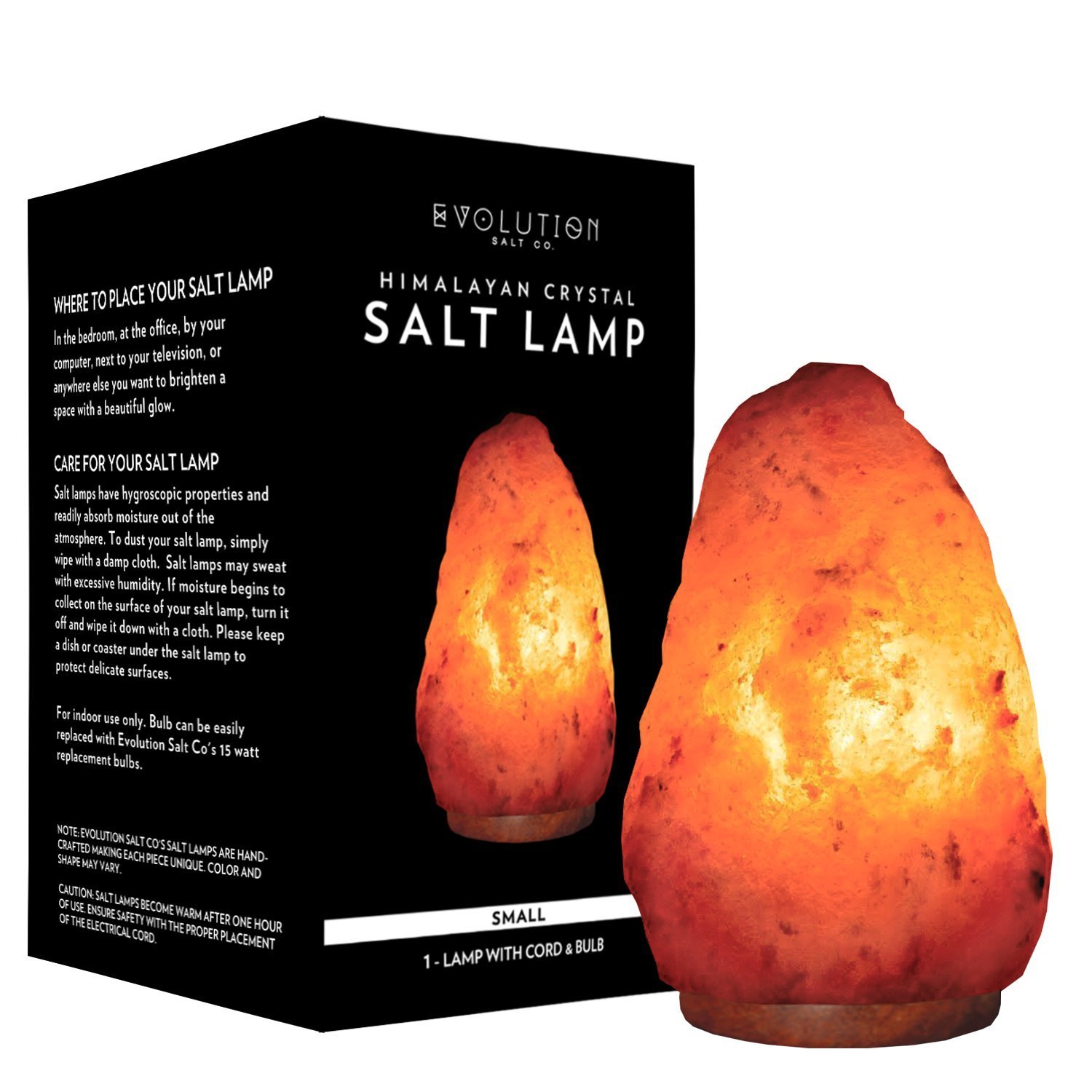 HIMALAYAN SALT LAMPS bring vibrancy and beauty into any room. It doesn't hurt that they release negative ions into the air to help purify your space $25 each