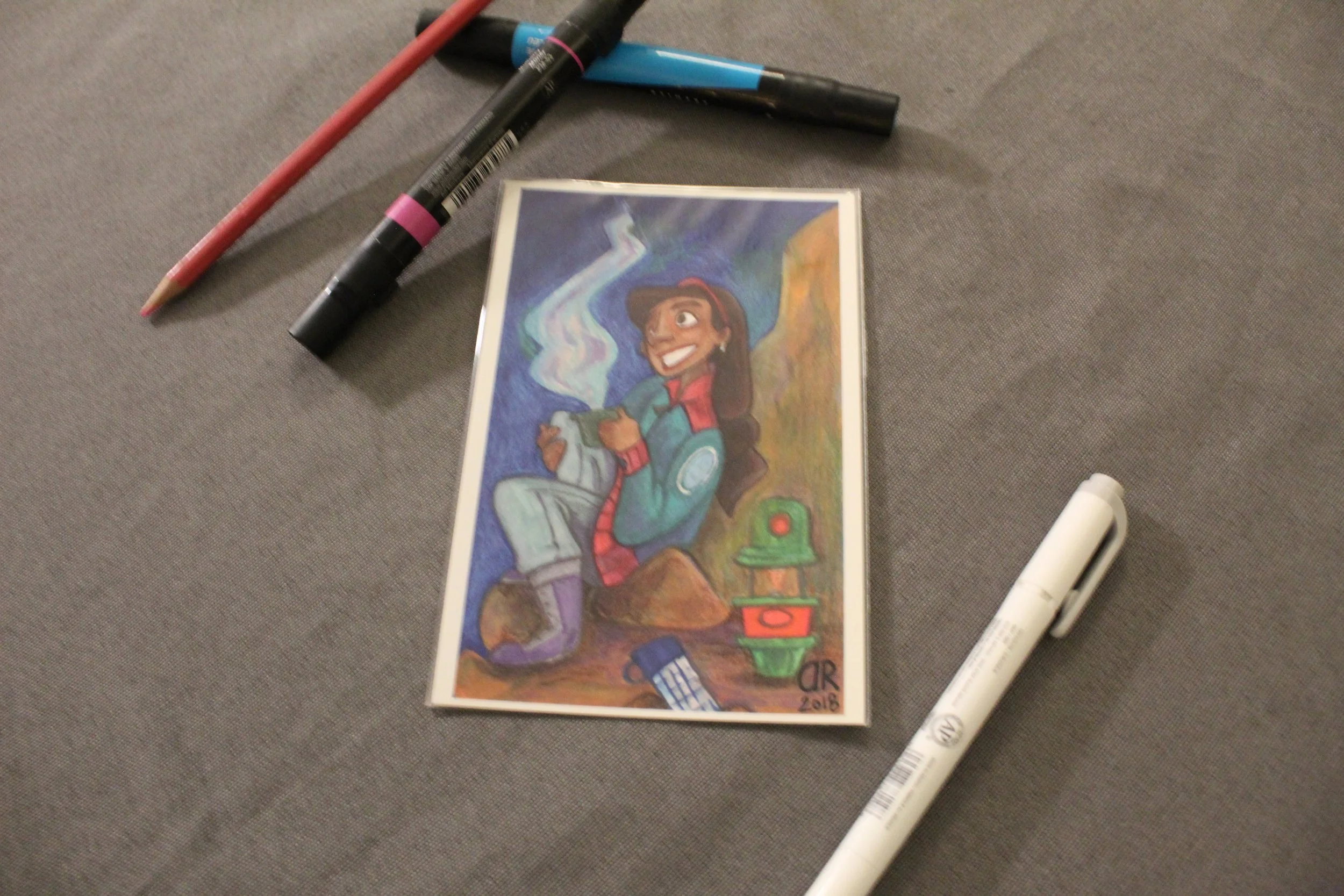 Camping Coffee - Post Card