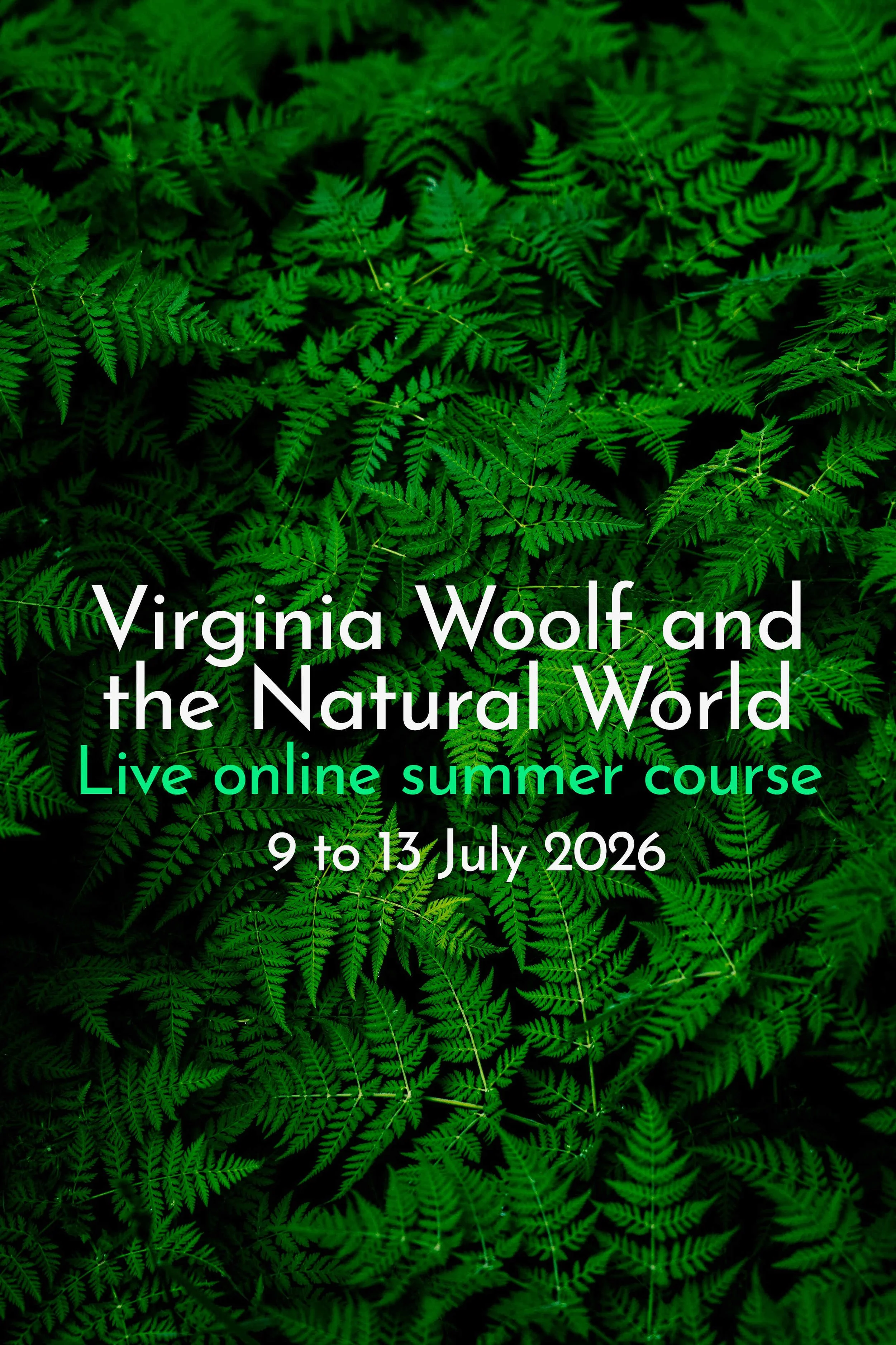 On Woolf and the Natural World: Live Online