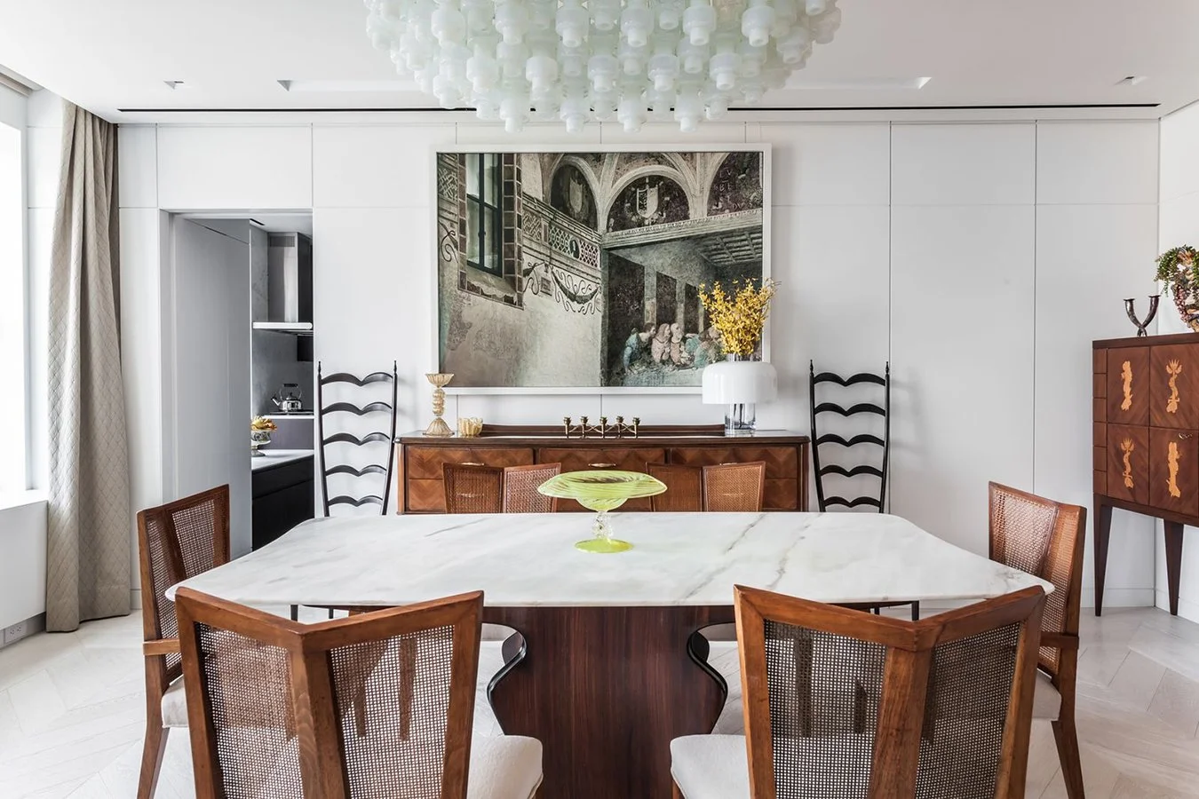 WoodnCo_Dining_Table_and_Chairs_Walnut_White_Room Rethinking Standard Table Heights