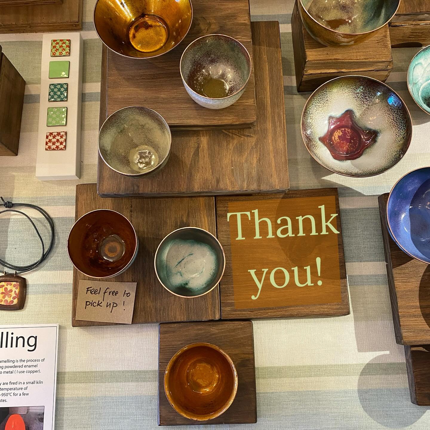A huge thank you to all the lovely visitors who came to see Manaton Makers during the last two weeks.  Than you for your interest in our work and for choosing us for your little bit of retail therapy.  We have had a lovely time and doing Open Studios