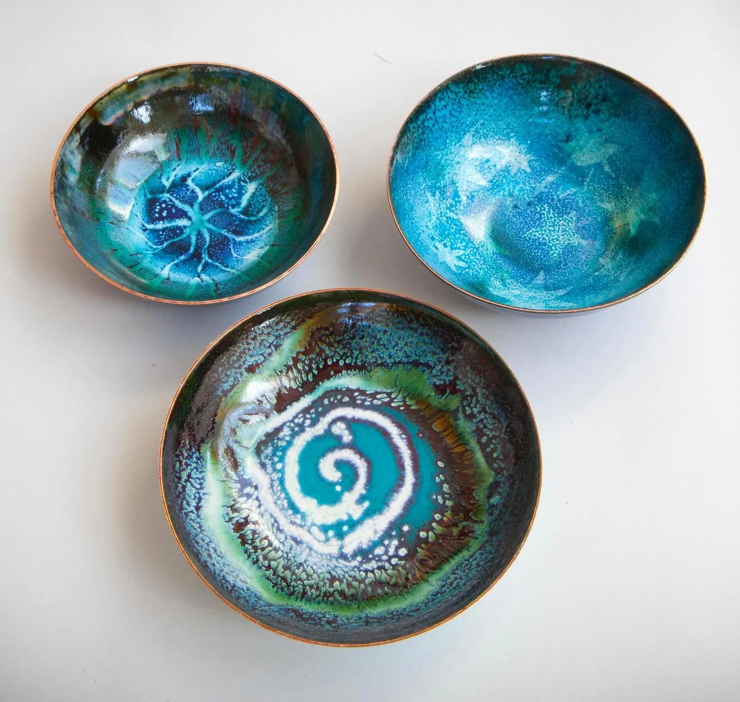 These three lovelies (though I say it myself&hellip;) sailed off to new homes yesterday from my stand at @combeinteignheadartisanmarket . Thank you!  It&rsquo;s a lovely friendly show with a good atmosphere and (very important) great cake&hellip;. #e