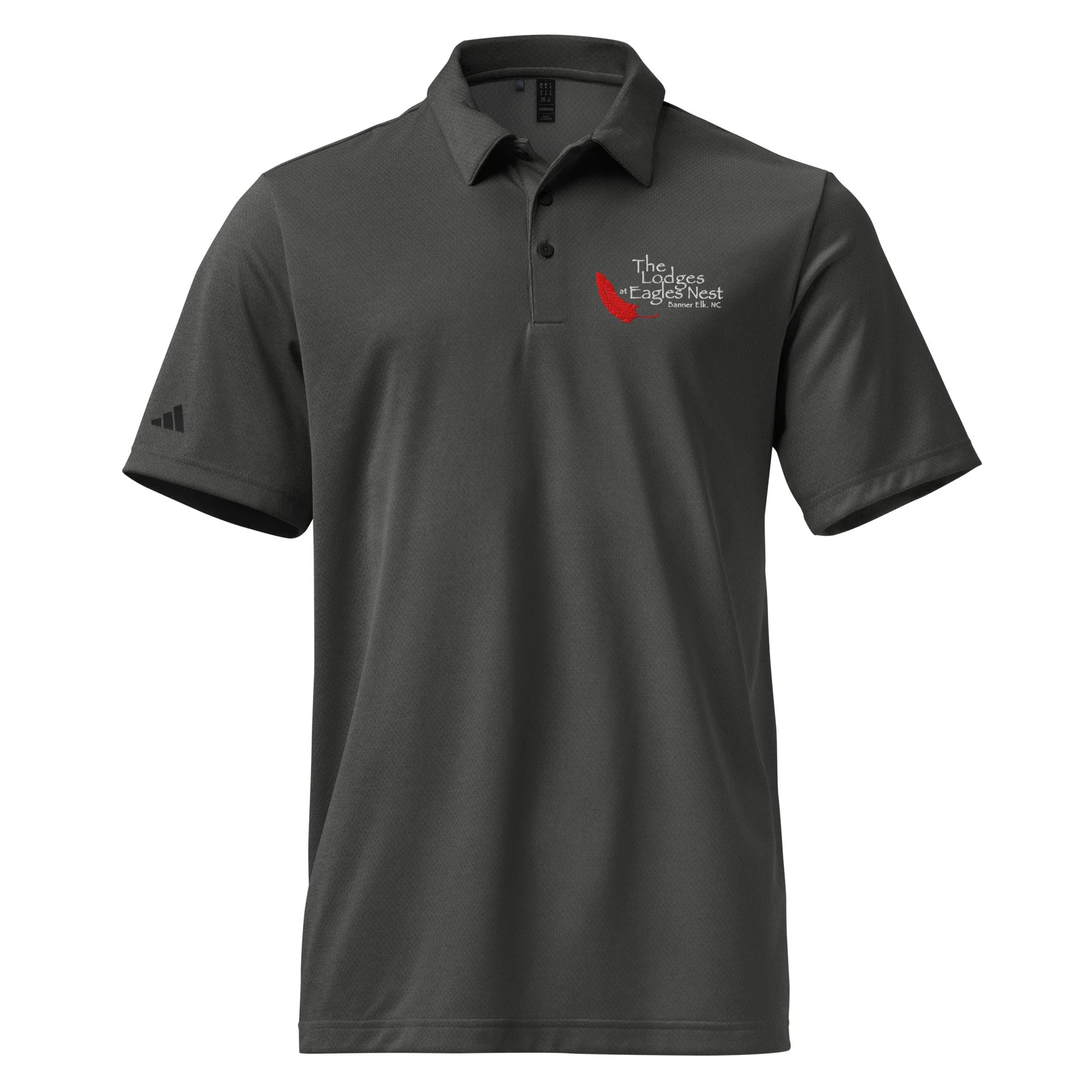 unisex-adidas-space-dyed-polo-shirt-black-melange-front-6a0ddd5ed7671.jpg