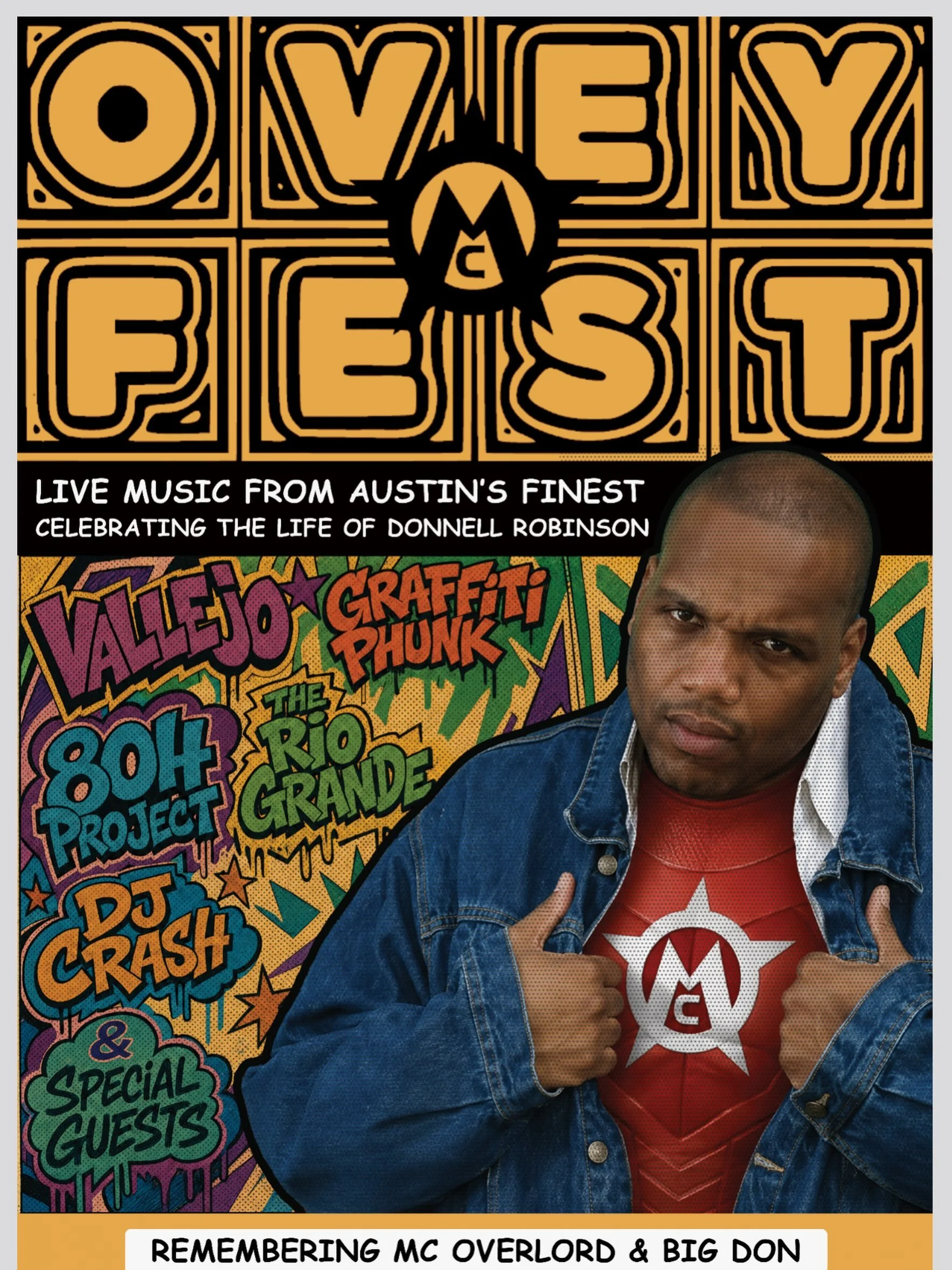 Look forward to joining OVEYFEST on Sunday, Aug 9th @thebackwoodbar to celebrate the legacy of our iconic brother, Donnell Robinson.  Many other great acts on the bill kicking off at 3pm! No cover and all ages, so sure to be a wonderful day of music,
