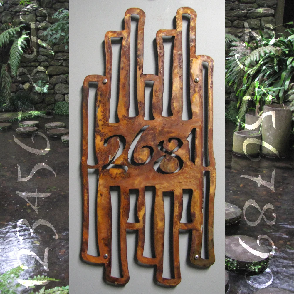 Bamboo House Numbers by Moda Industria