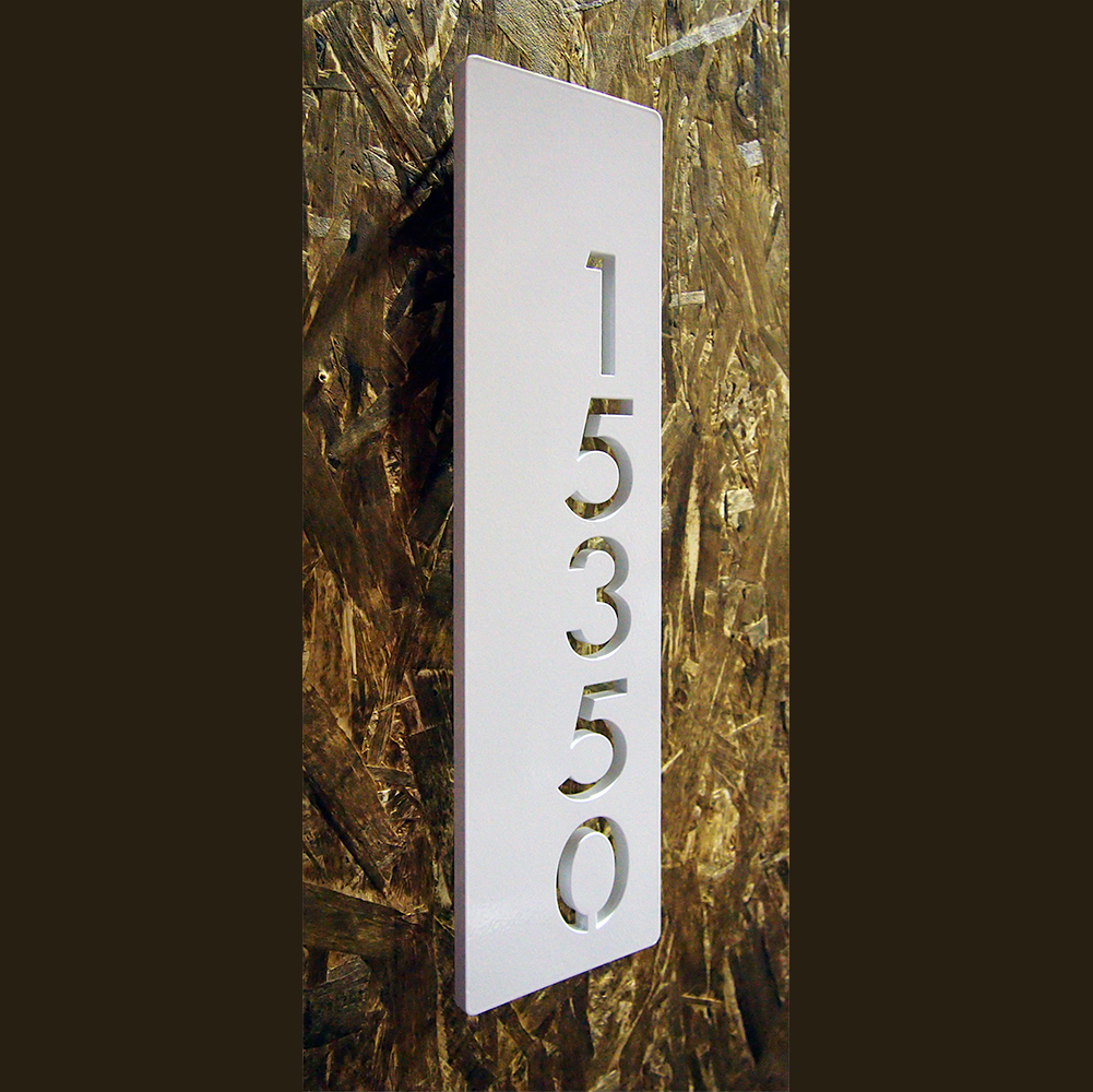 Modern Vertical House Numbers by Moda Industria