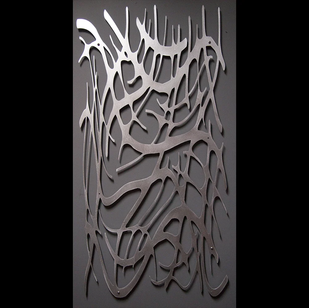 Art Nouveau Web No. 9 in Brushed Aluminum 23 X 46 Wall Sculpture — Moda  Industria | MI Design Store