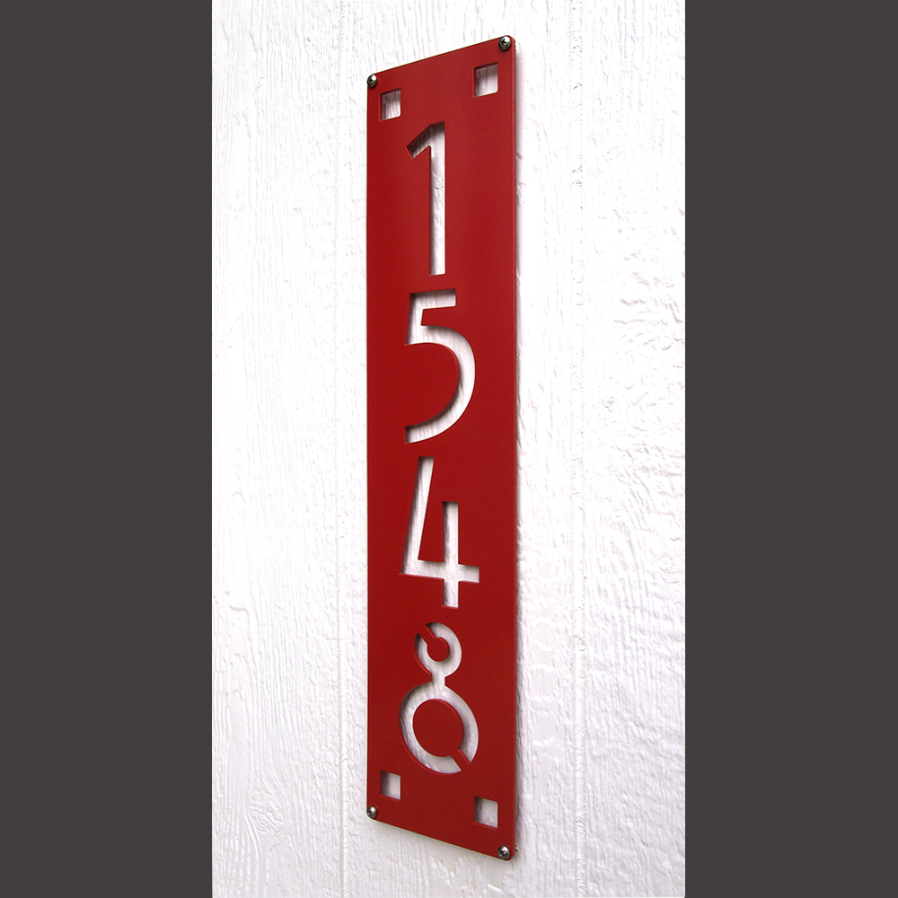 mission style house numbers