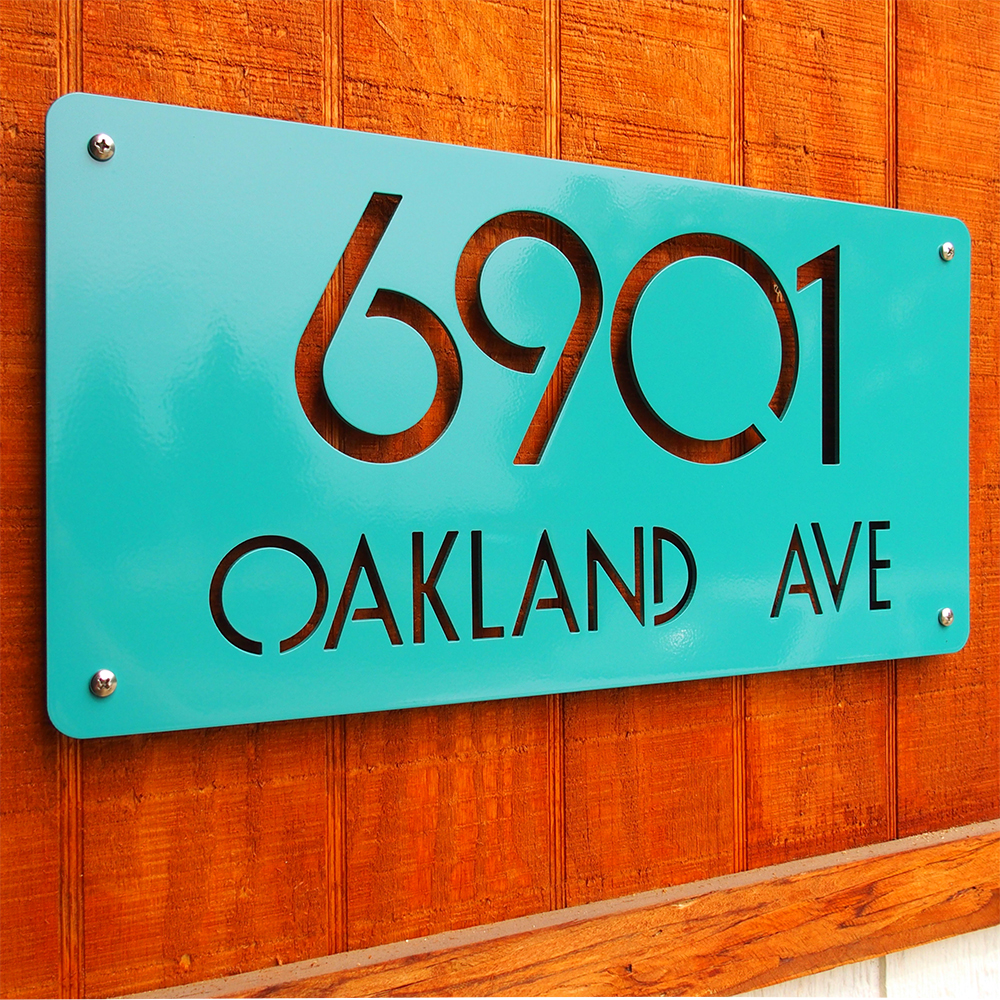 Modern Address Numbers by Moda Industria