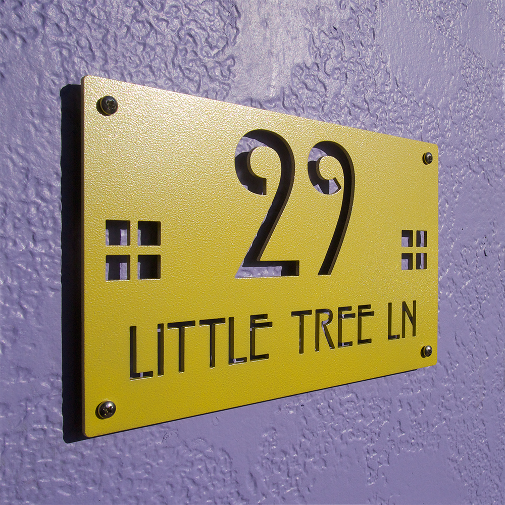 Mission Style house numbers by Moda Industria