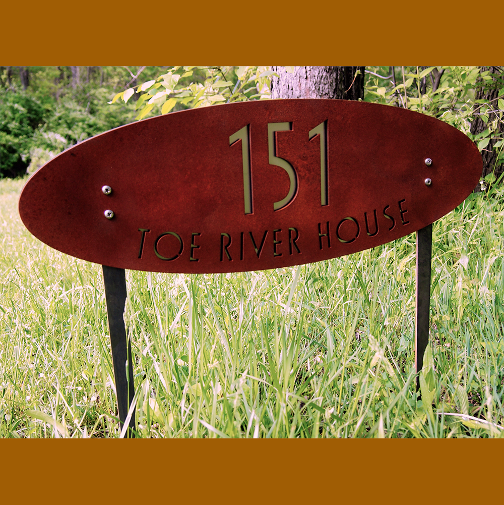 Modern Yard House Numbers by Moda Industria