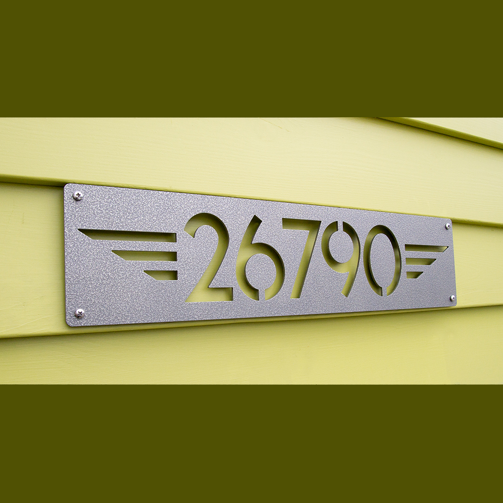 Streamline Moderne house numbers by Moda Industria
