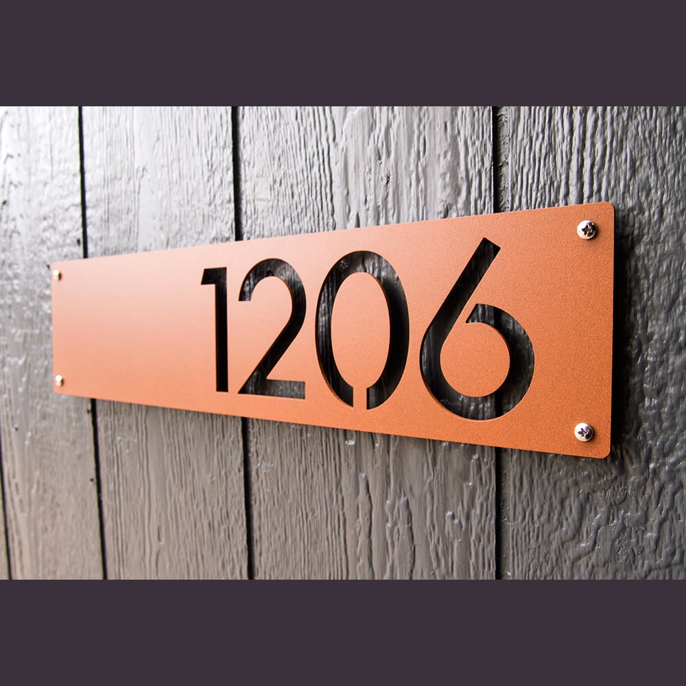 Custom Modern House Numbers 