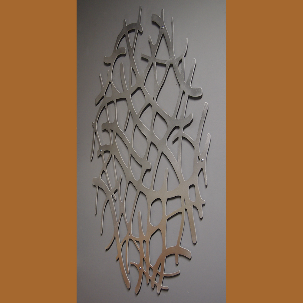 Art Nouveau Style Web Pattern Wall Sculpture by Moda Industria