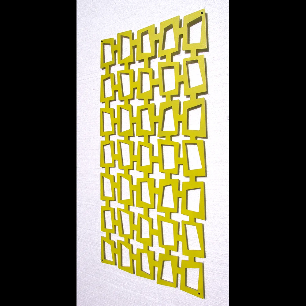 Retro Style Mid Century Squares Wall Art Sculpture by Moda Industria
