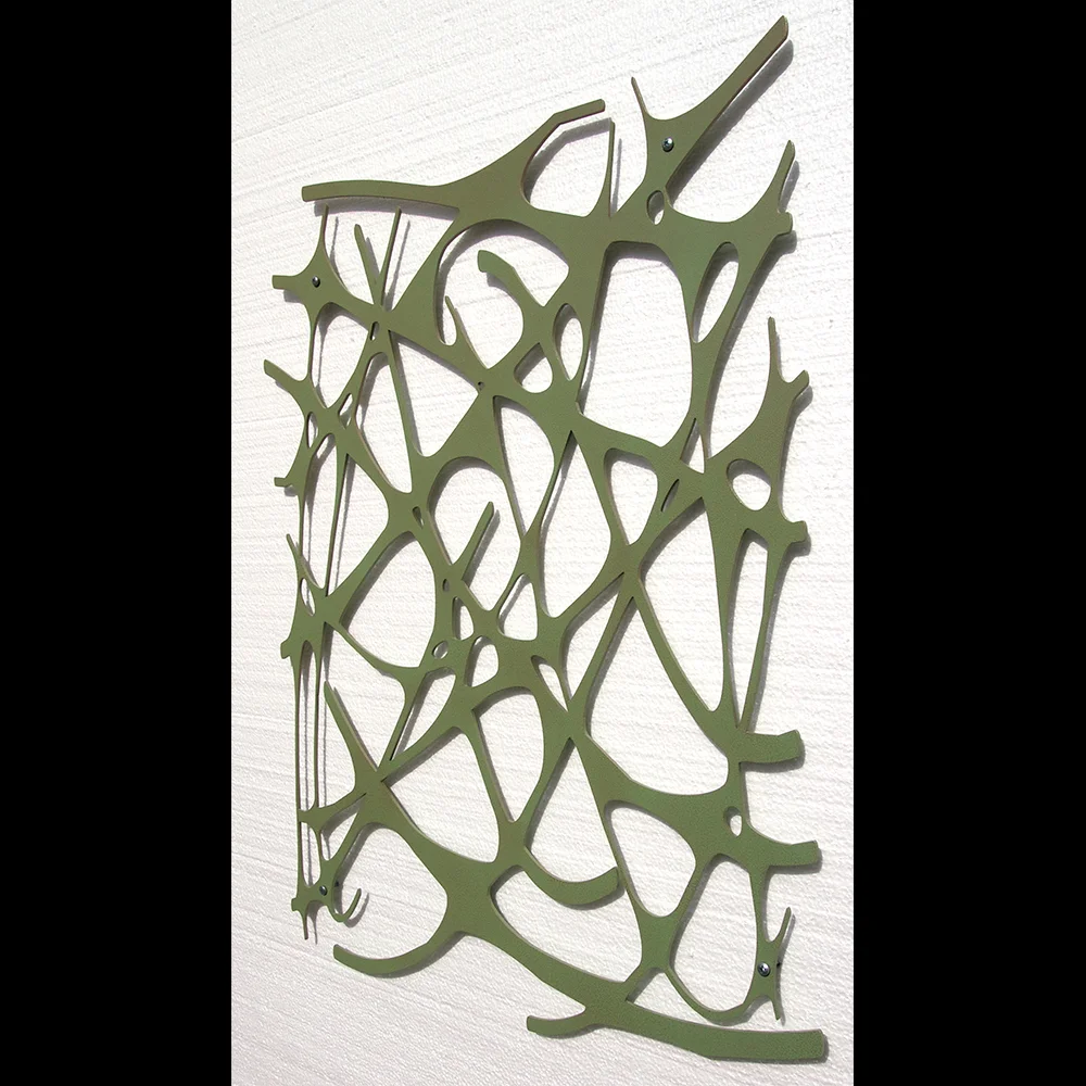 Art Nouveau Style Metal Wall Sculpture by Moda Industria