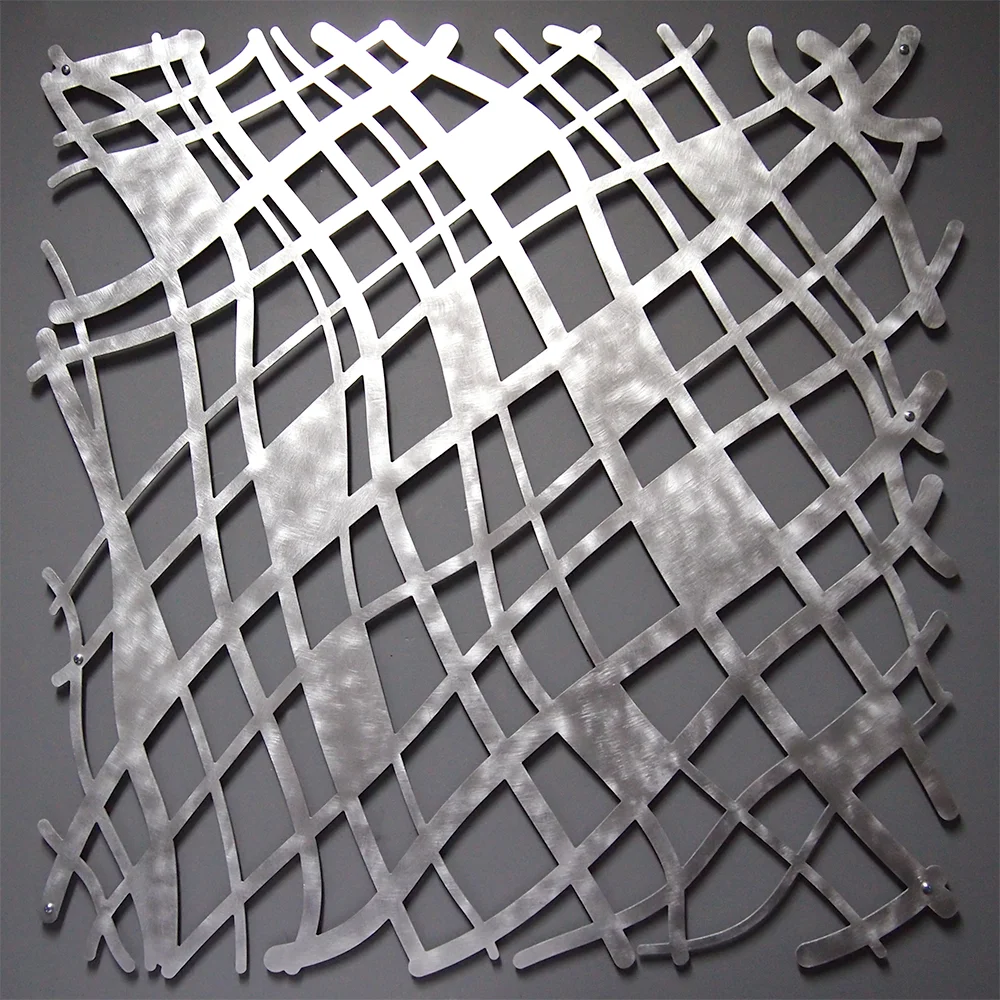 Mid Century Modern Textile Wall Sculpture by Moda Industria