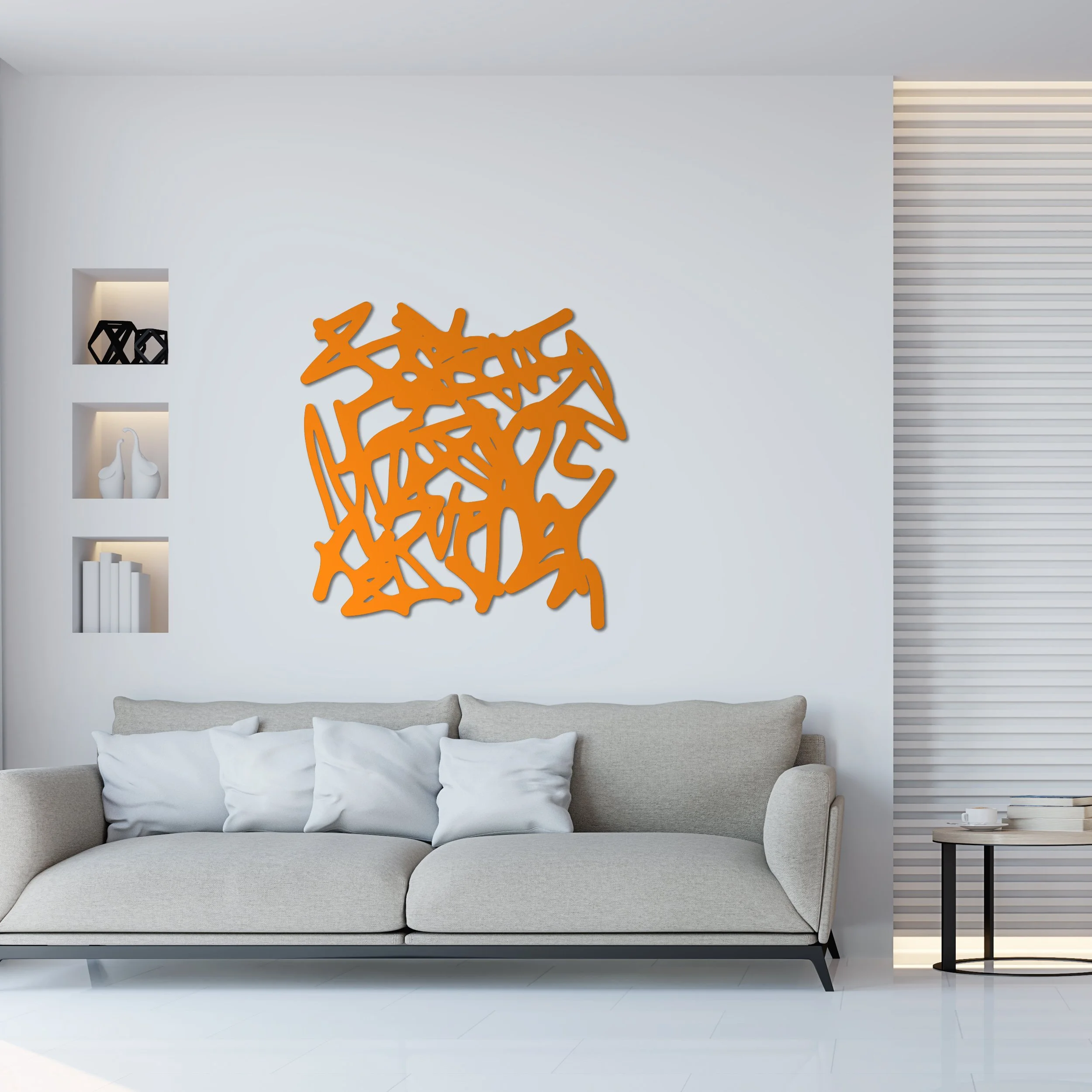 Unt. 108 Wall Sculpture in Powder Coated Aluminum