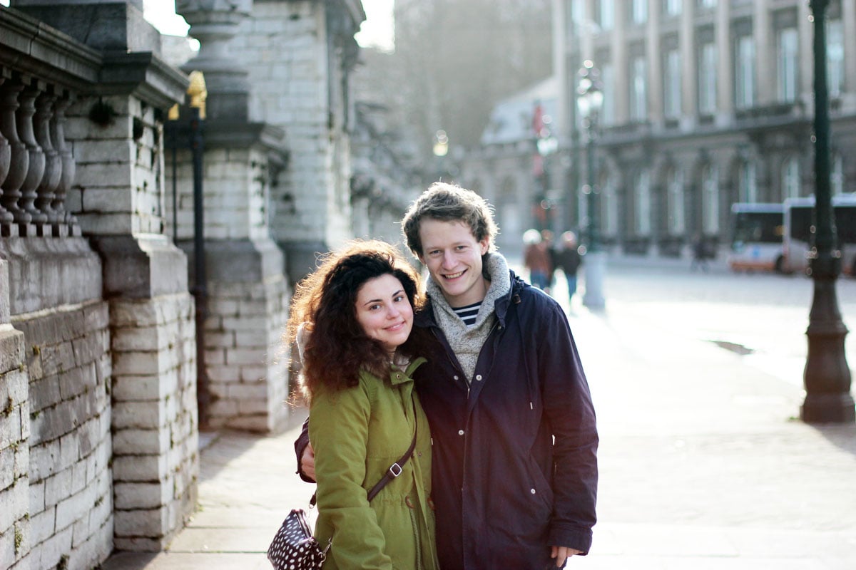 Brussels' sun. / / Slunce v Bruselu.