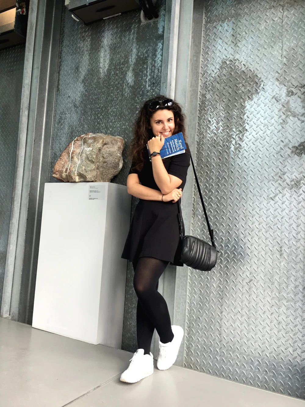 Dress - H&M, sneakers - Nike Air Max from Footshop, bag - Mango, watch - KOMONO from Freshlabels, sunglasses - Sass & Bide, ring - ANTIPEARLE.