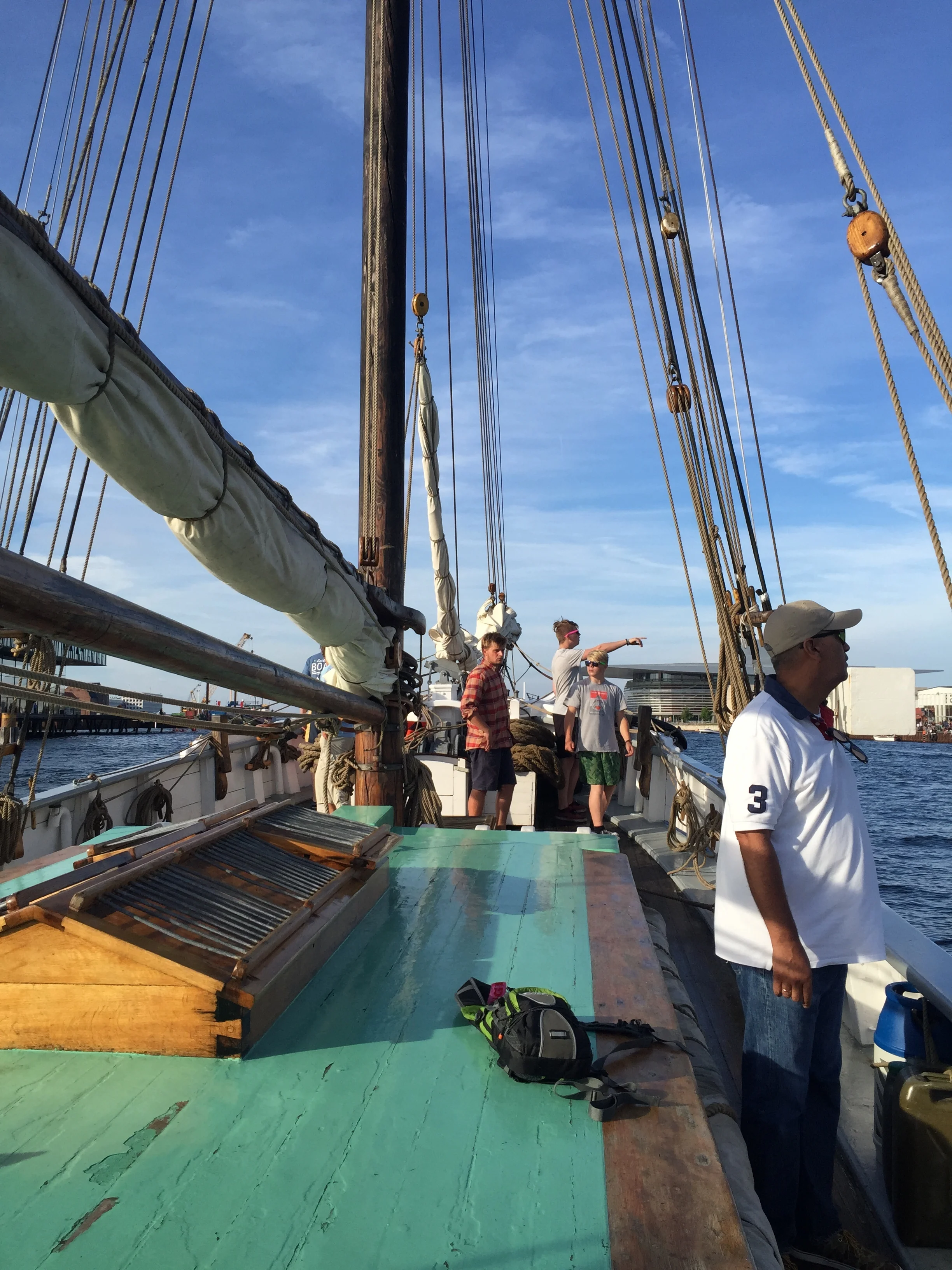 Looking toward the front mast