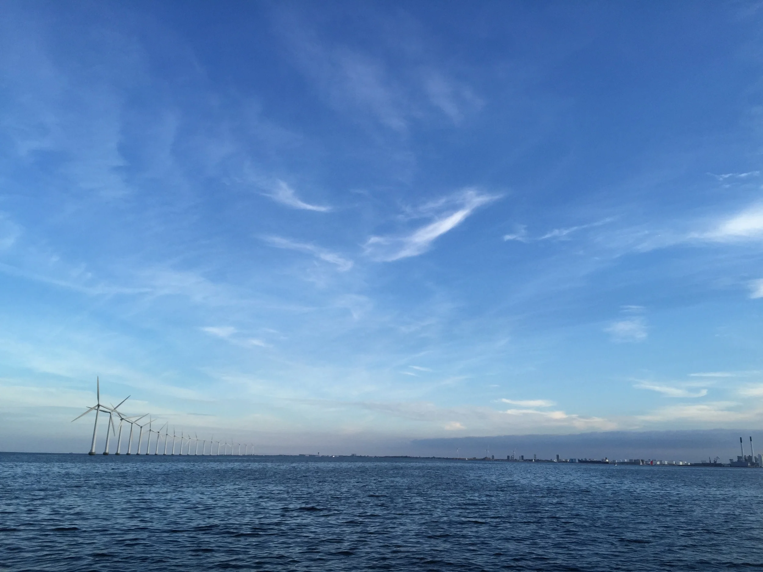 Windmills off the coast