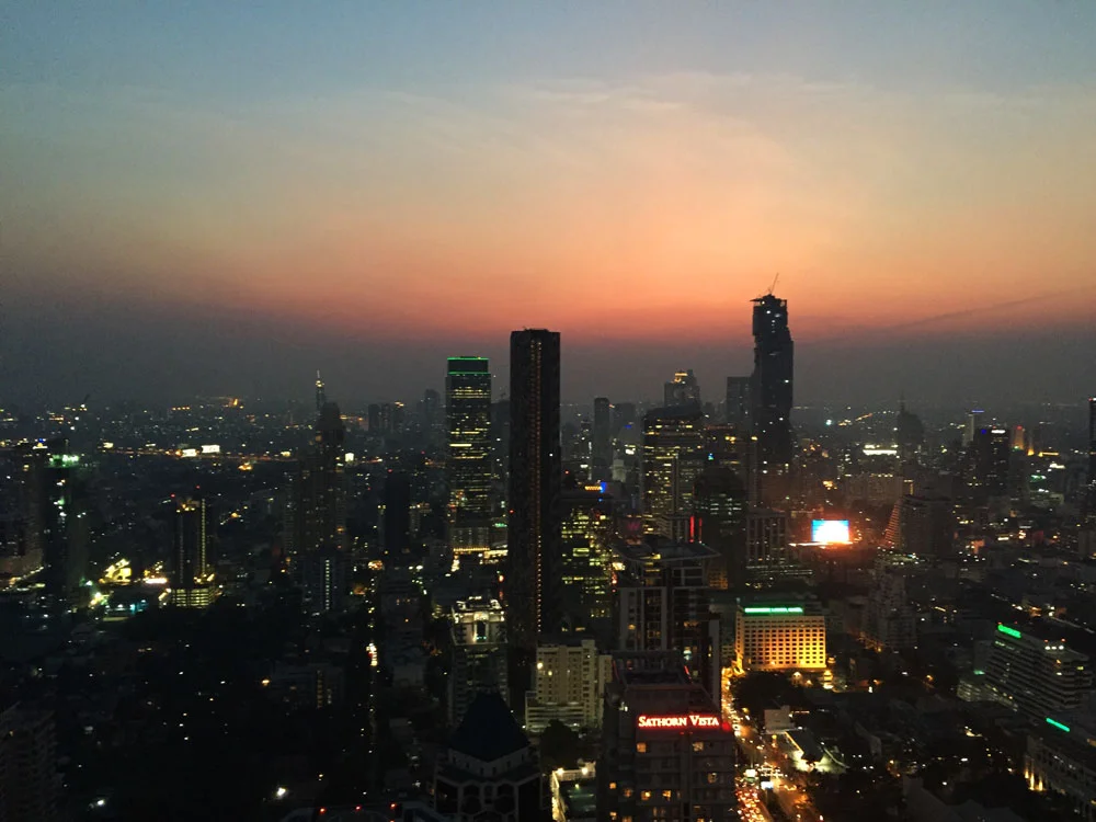The city view from Moon Bar