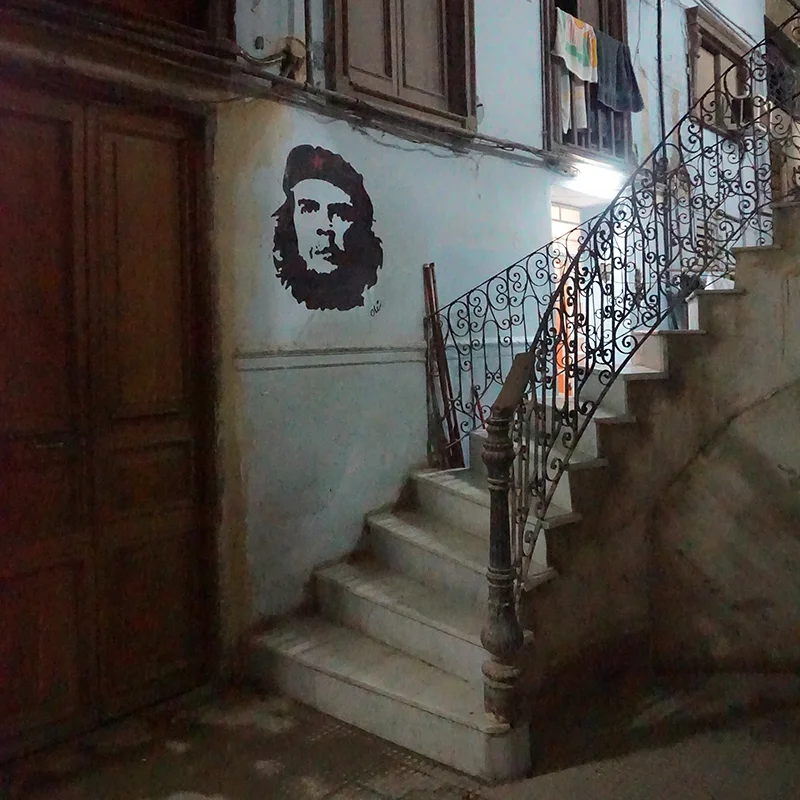 The lobby of Paladar La Guarida