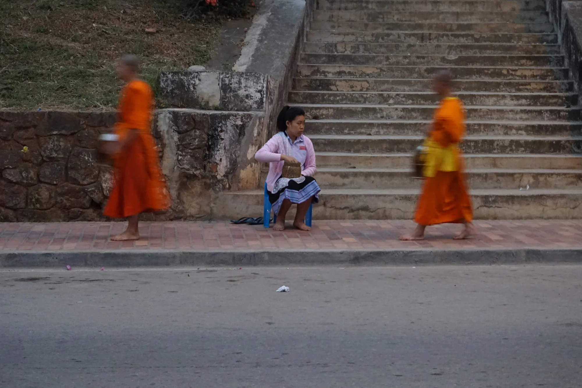 The morning alms giving ceremony, Luang Prabang