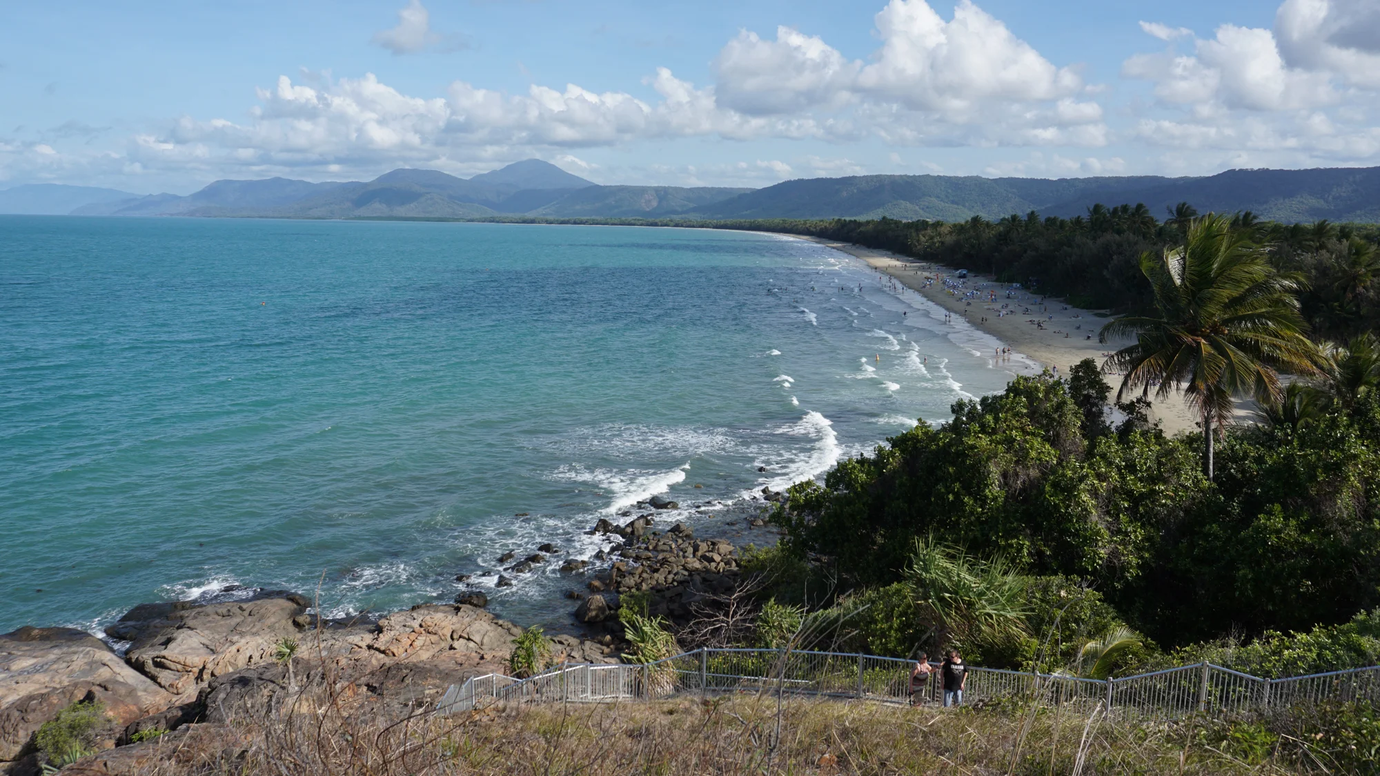 The view of 4 Mile Beach in Port Douglas