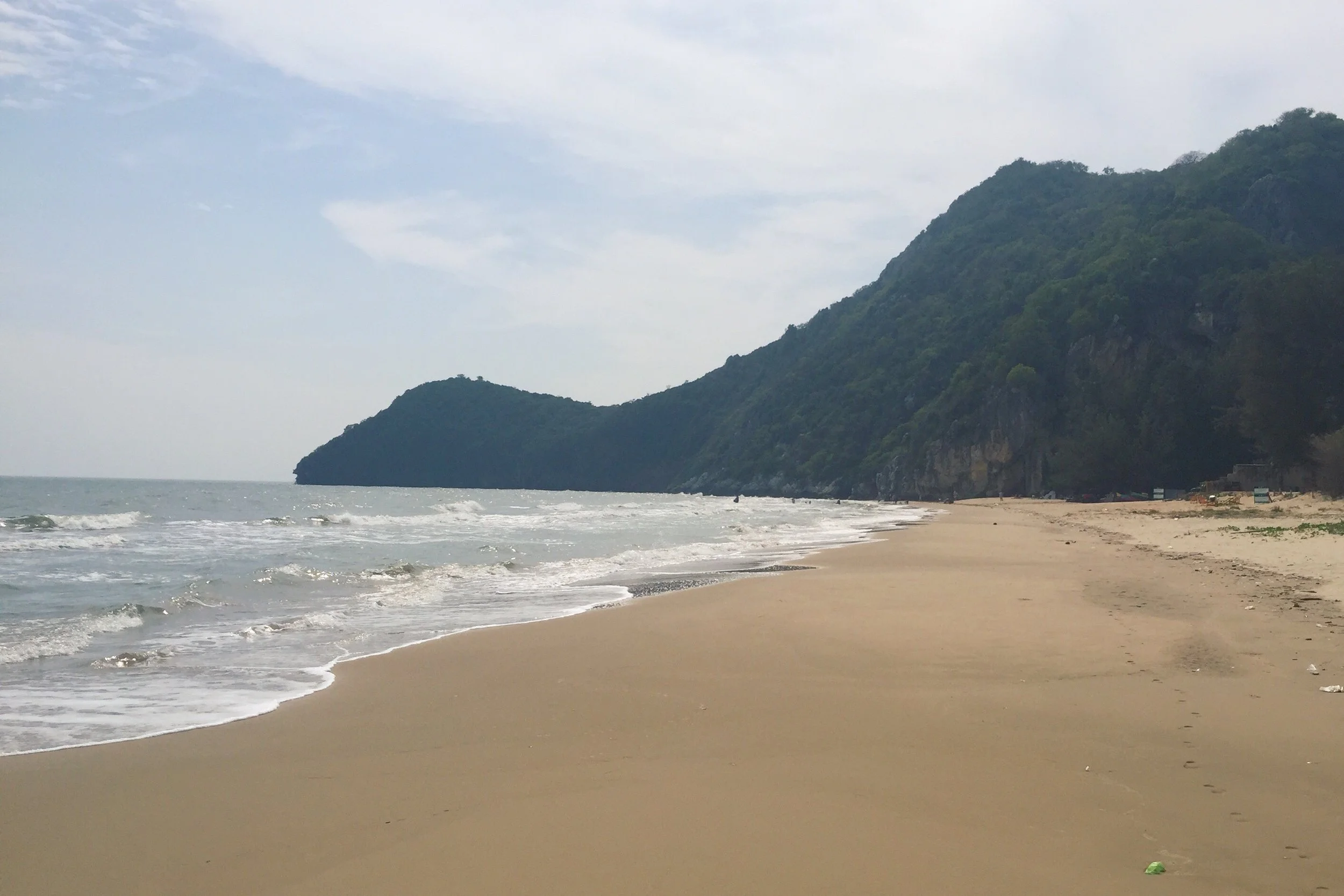 Pranburi beach is decent but not as nice and pristine as the Thai islands